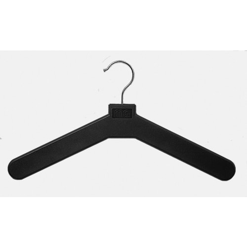 Hangers, Polystyrene Open Hook Wire, Black